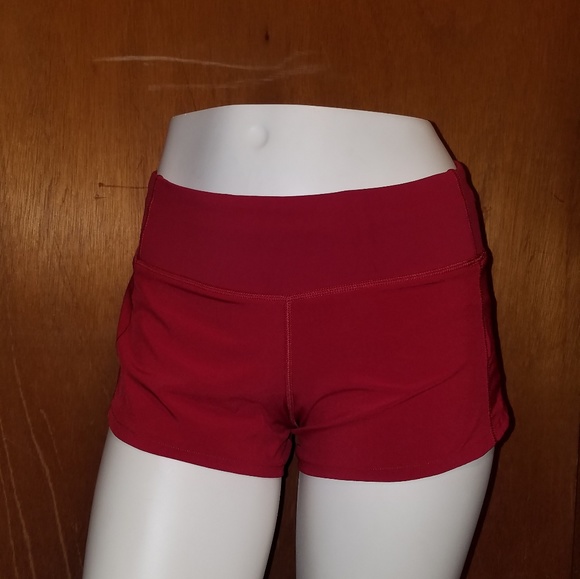 Lululemon Maroon Speed shorts - Picture 2 of 8